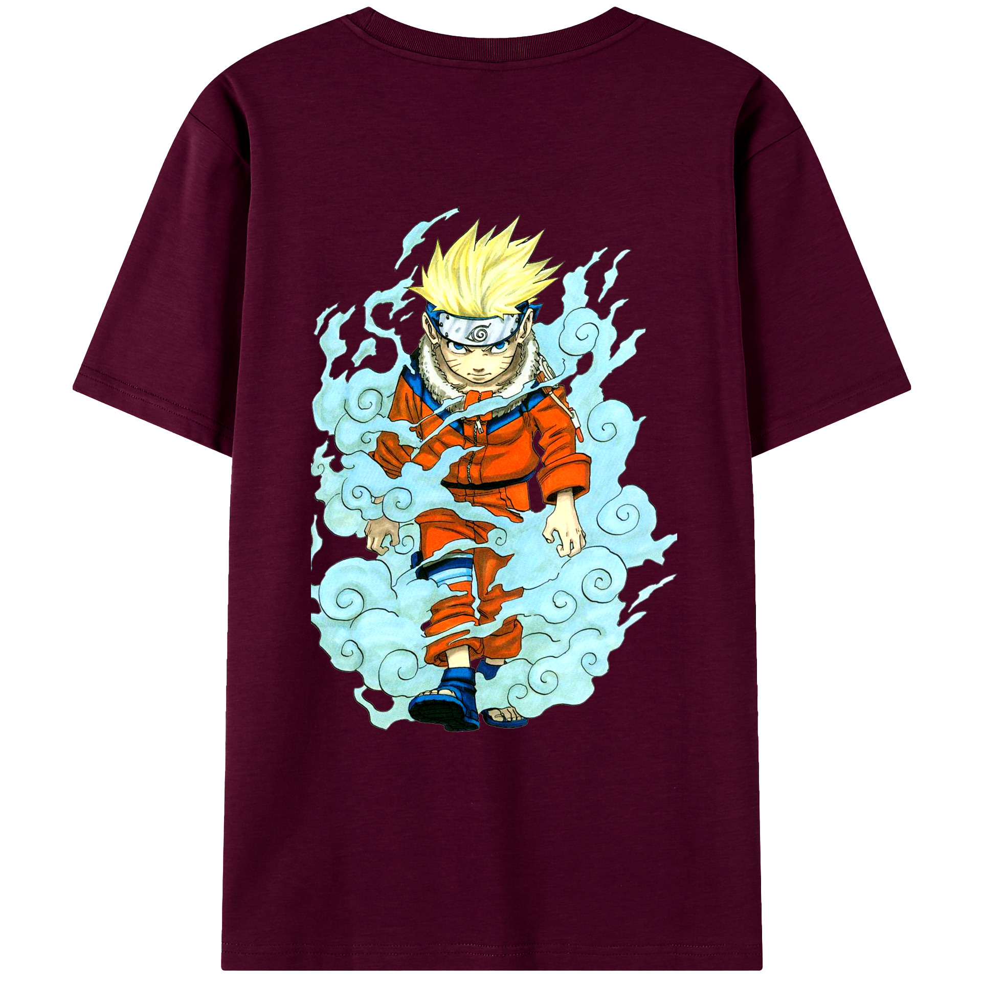 （画像用） NARUTO -ナルト- うずまき ナルト Uzumaki Naruto レディース半袖Tシャツ(バックプリント)